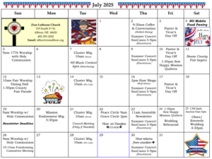 July Calendar